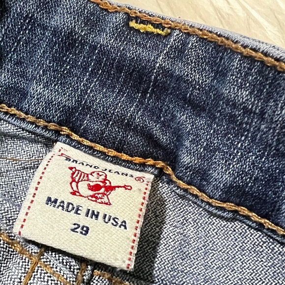 Rare! EUC [True Religion] Vintage Low Rise + Flare Leg Blue Jeans | 29 Medium 8 - Picture 5 of 15